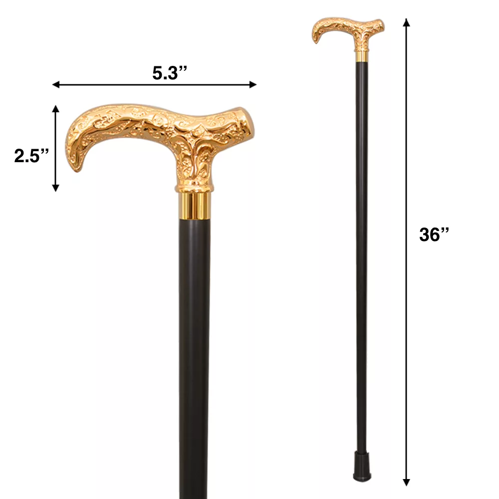 Best Brass Derby Handle Wooden Walking Cane (1023.101.GMB