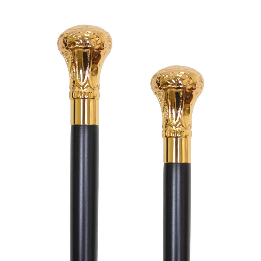 Luxury Brass Crown Knob Walking Stick (1023.002.GMB) - Walking