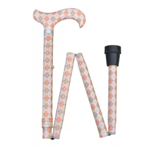Classic Canes folding adjustable height patterned Print walking sticks