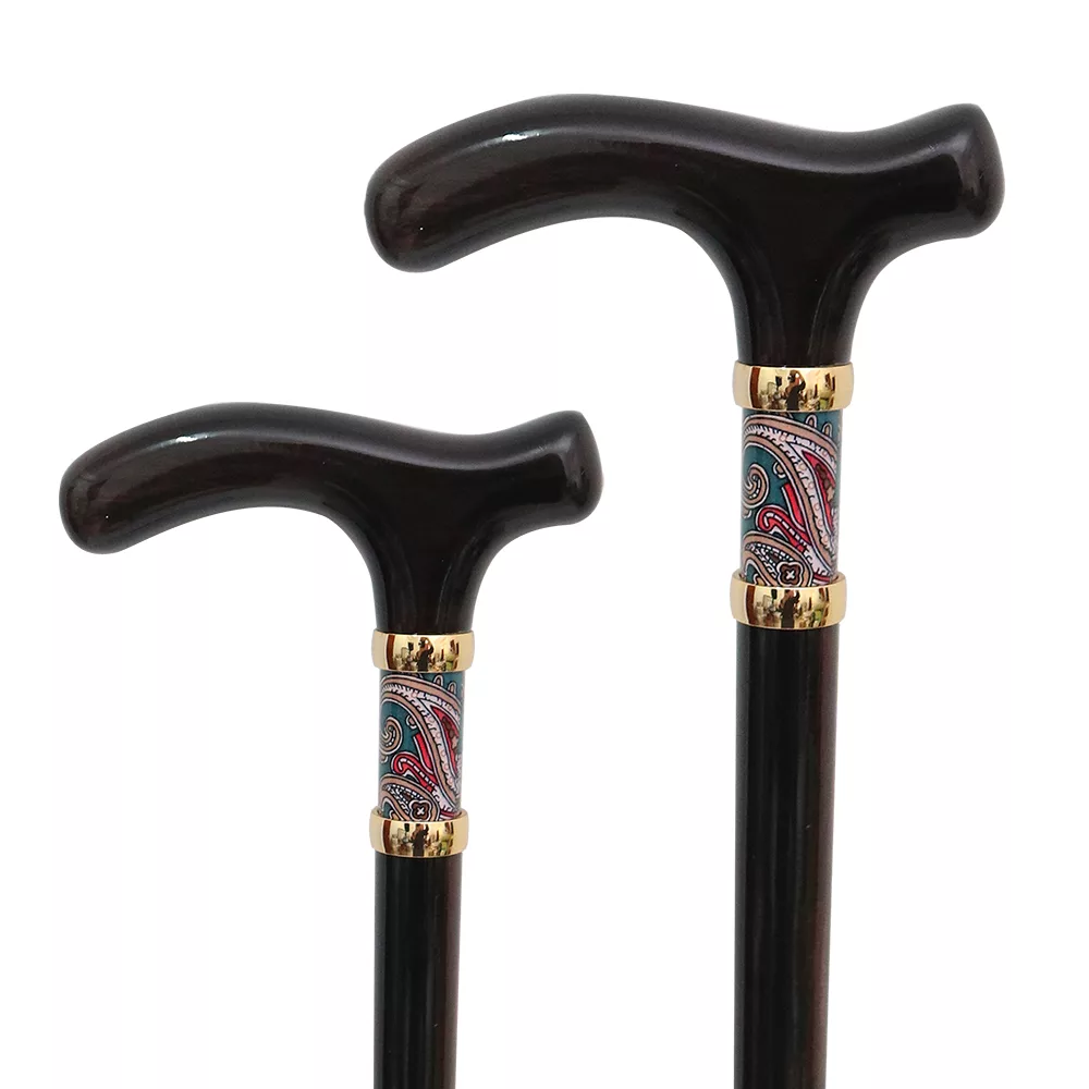 Classy Ebony Fritz Wood Walking Stick (1006.301) - Walking Cane Company