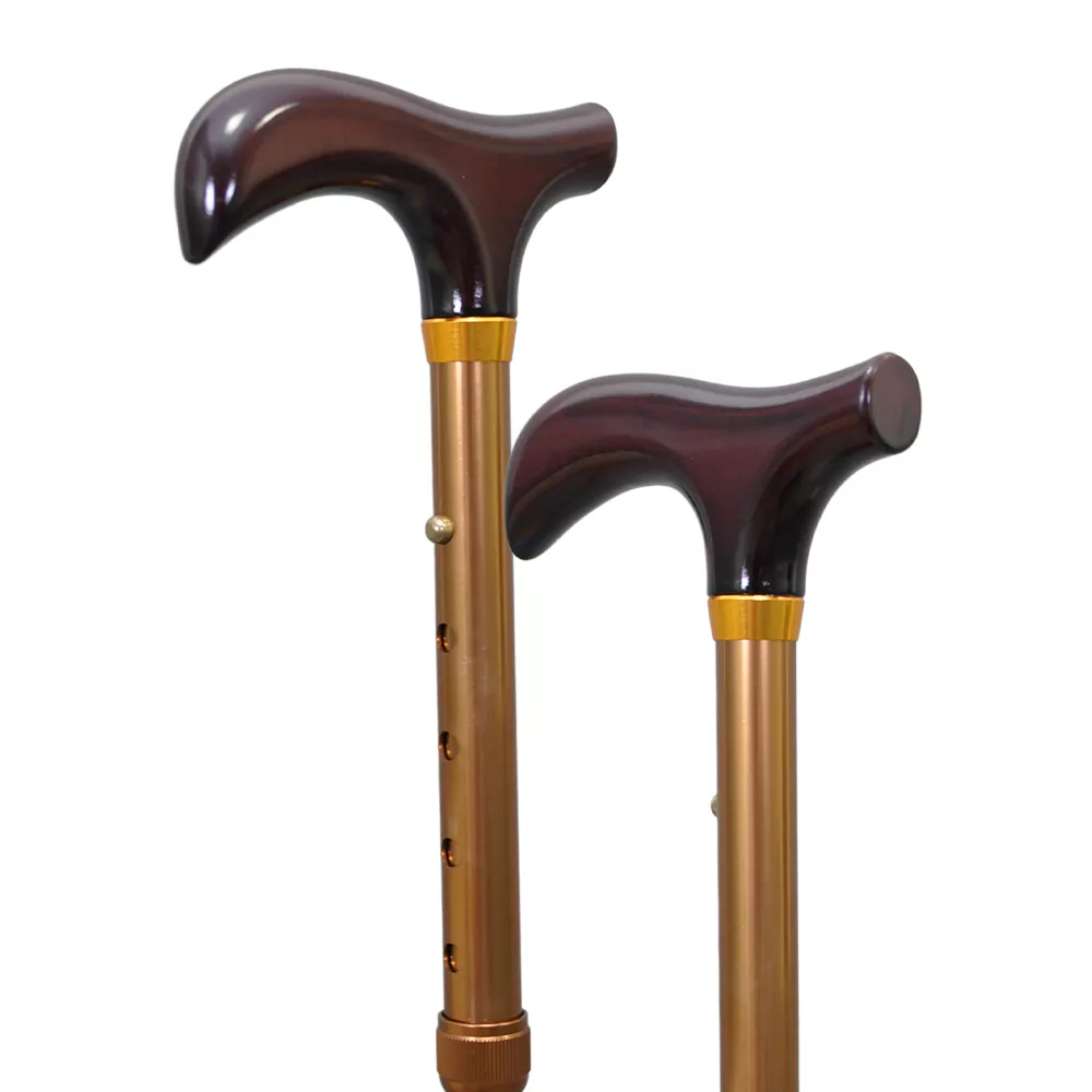 Seniors Derby Aluminum Adjustable Walking Cane (1001.311.GBR) - Taiwan  Bayfo Inc.