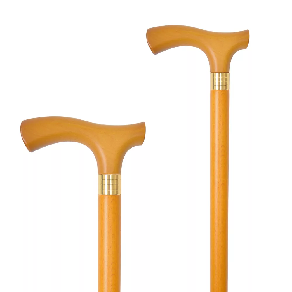 Fritz Cane in Natural Beechwood (1006.001.FRY) - Walking Cane Company