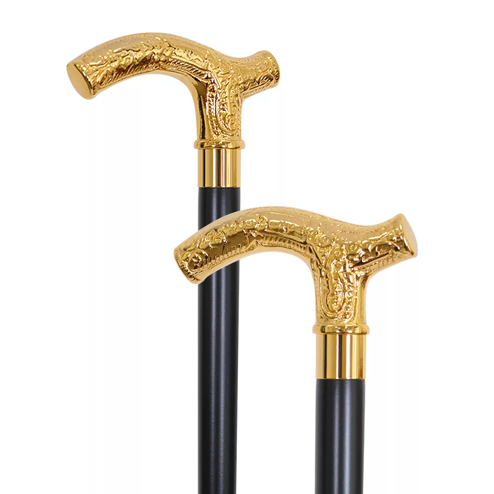 Gold Brass Fritz Walking Cane (1023.001.GMB) - Walking Stick Cane  Manufacturer Supplier