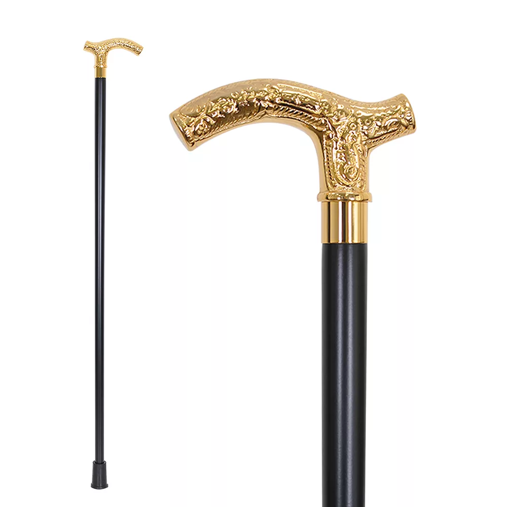 Gold Brass Fritz Walking Cane (1023.001.GMB) - Walking Stick Cane  Manufacturer Supplier