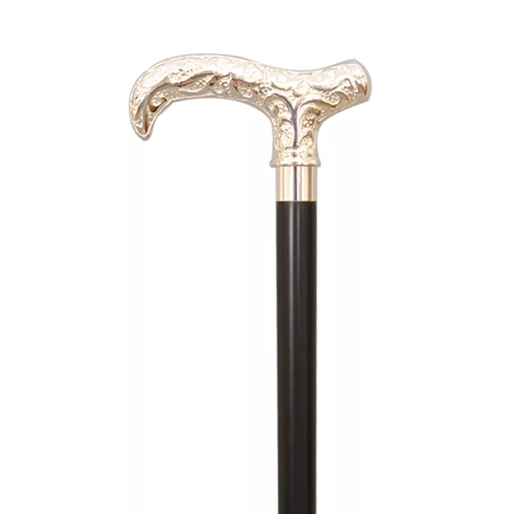 BEST Silver Derby Handle Wood Walking Stick (1023.101.SMB