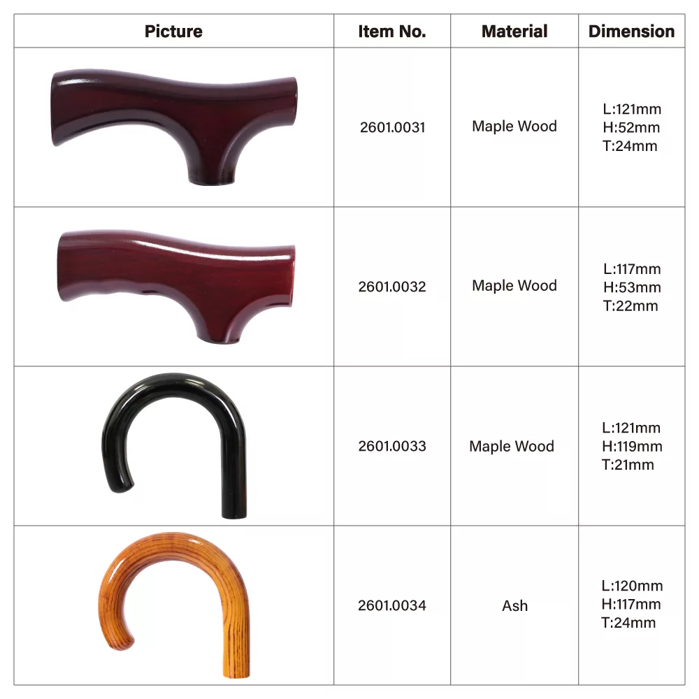 Best Cane Handles / 2601 Series - Taiwan Manufacturer Bayfo inc.